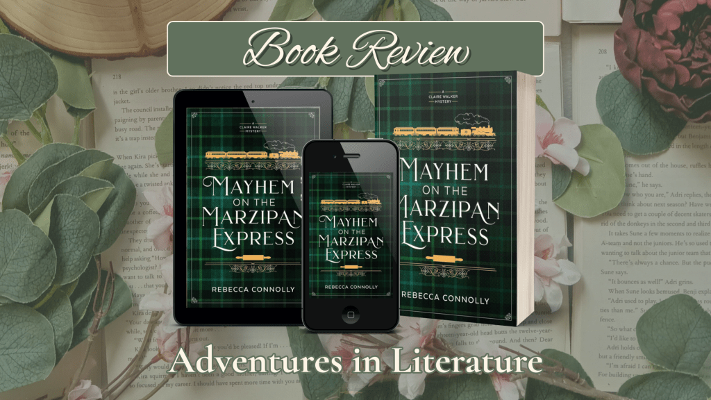 Cozy Mystery Book Review: Mayhem on the Marzipan Express by Rebecca Connolly